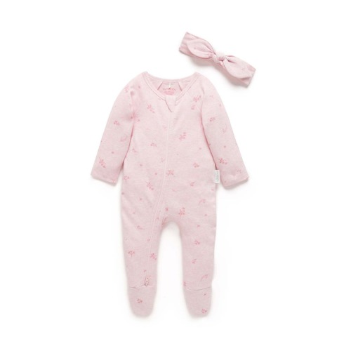 Zip Growsuit & Headband Set