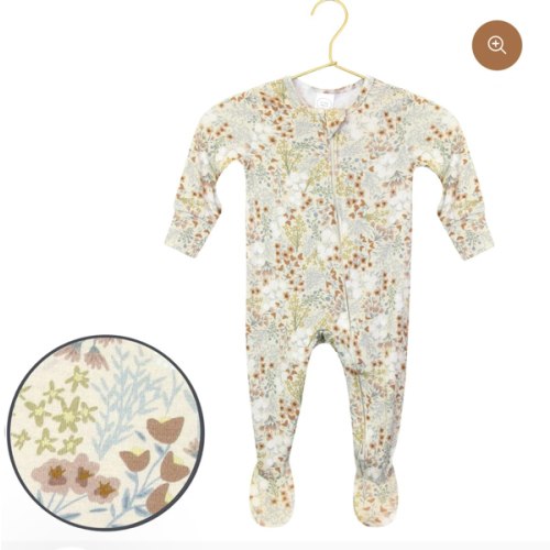 Pearl Zipper Footies