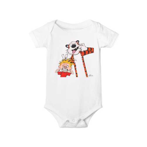 Baby Calvin and Hobbes Outfit | Baby Shower Gift | Toddler Outfit | Cartoon Print | Retro Cartoon