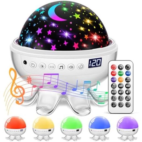 Baby Sound Machine with 30 Soothing Sounds,Night Light Projector with Star