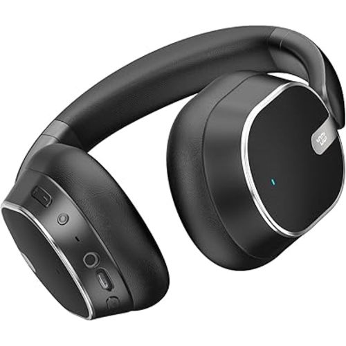 Hybrid ANC Wireless Headphones – Bluetooth 6.0, 60H Playtime, Hi-Res Audio, Deep Bass, Memory Foam, Black