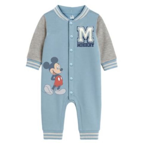 Baby Boys Mickey Mouse Varsity Fleece Coverall