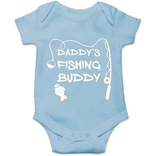 CBTwear Daddy's Fishing Buddy - Baby Clothes - Funny Newborn Bodysuit Outfits for Boys and Girls
