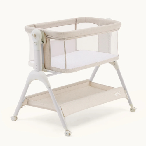 HARPPA Cuddly Sway | 3-in-1 Rocking Baby Bassinet & Bedside Sleeper with Anti-Reflux Mattress for Newborns | Attaches to Bed, Adjustable Height, Tool-Free Setup, Portable Wheels, CPSC Certified, Gentle Rocking Motion | Ideal for Infants, Safe Co-Sleeping