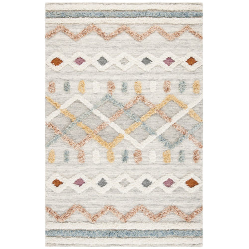 Hand-Tufted Wool Ivory Rug