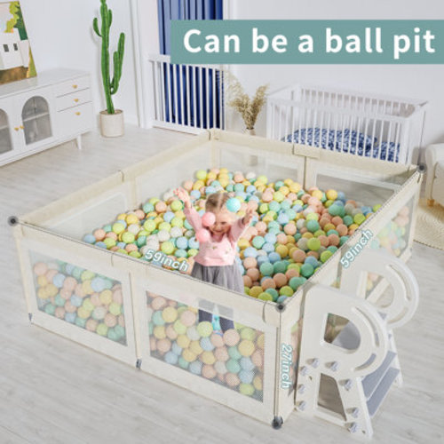 Pkinoicy Baby Playpen, Playpen for Babies and Toddlers, Extra Large Playpen & Reviews | Wayfair