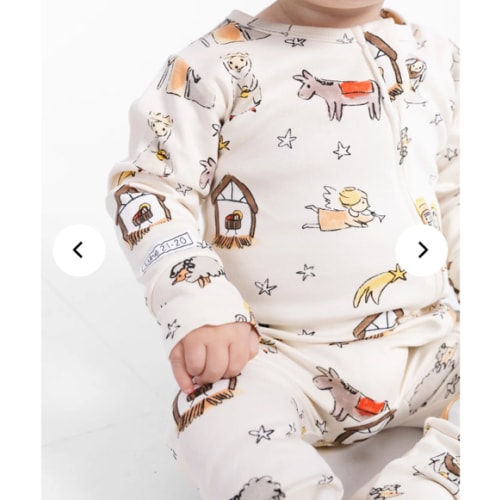 Away in a Manger PJ Footless Onesie Cotton – Holy Pals