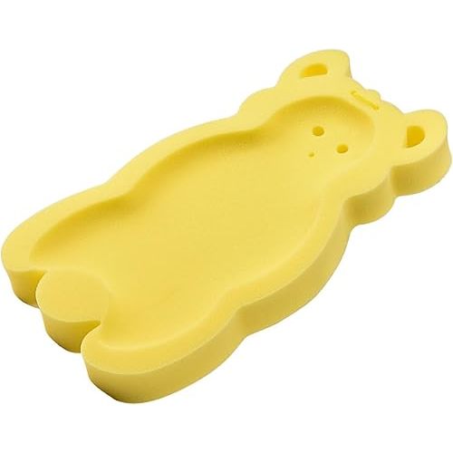 Newborn Skid Proof Sponge Mat Soft Thicken Baby Bathtub Sponge Cushion Infant Bath Time Safety Portable (Yellow)