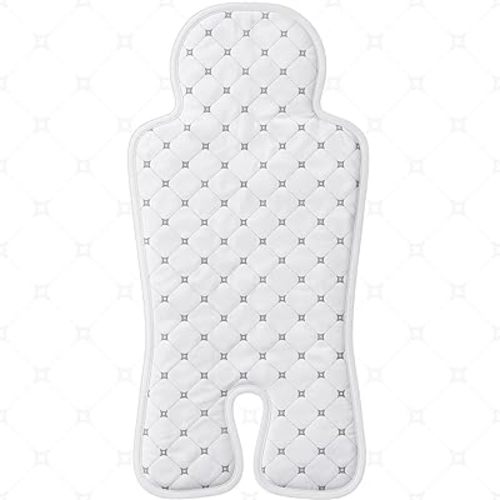 Pinkunn Gel Car Seat Baby Cooling Pad for Summer Breathable Stroller Cooler Pad Multifunctional Carseat Cooling Mat for Baby Child Dining Chair Safety Seat Stroller(White,Grid)