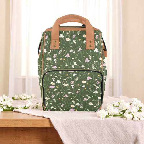 Evergreen Sprout Pack Diaper Bag. Backpack Diaper Bag. Versatile Diaper Bag. Lightweight Bag. Baby Bag. Insulated Diaper Bag,