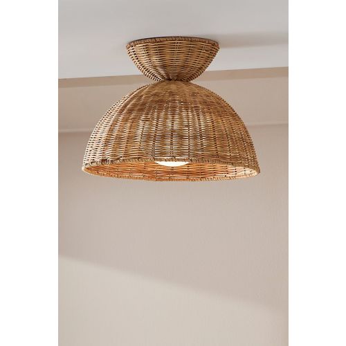 Liz Rattan Flush Mount