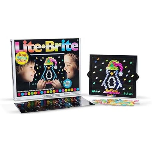 Lite Brite Ultimate Value Retro Toy, 12 Seasonal Templates, Peg Pouch, Amazon Exclusive, Light up Creative Activity Toy, Educational Stem, Gift for Girls and Boys, Ages 4+
