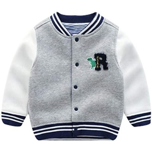 famuka Baby Boy Spring Coat Little Kids Baseball Cardigan Jacket