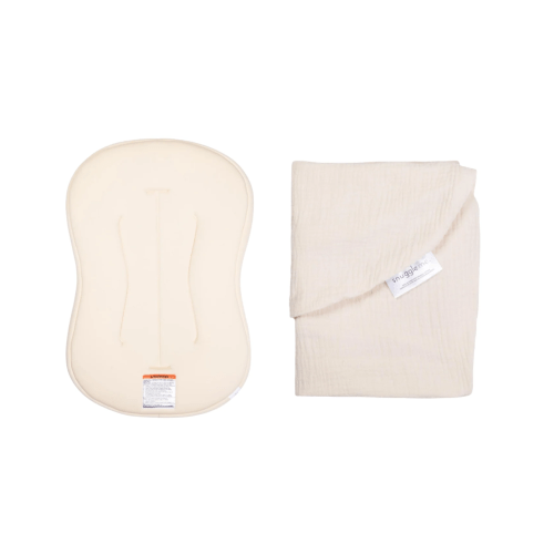 Lounger & Muslin Cover Set - Natural