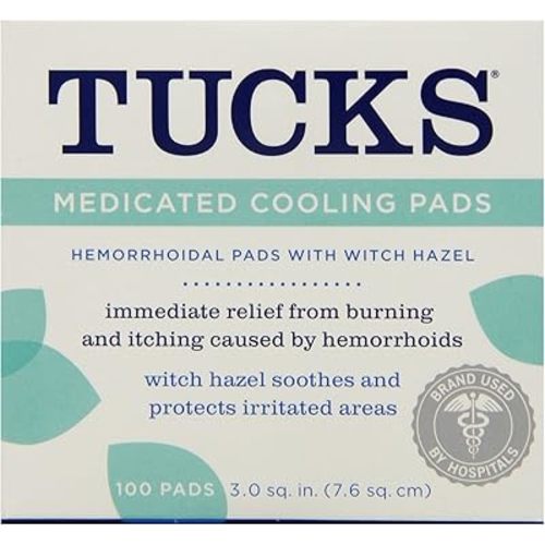 Tucks Medicated Pads / Witch Hazel Hemorrhoidal Medicated Pads 100 Count by Tucks