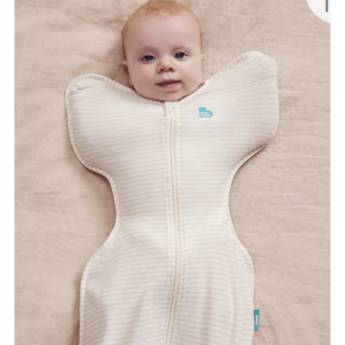 Swaddle Up™ 0.2 TOG Cotton Tan Breton Stripe