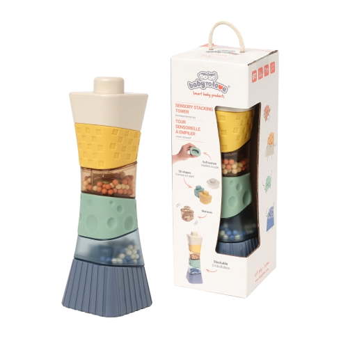 Sensory Stacking Tower – Multi-Textured Baby Toy for Visual, Auditory & Tactile Development - Walmart.ca