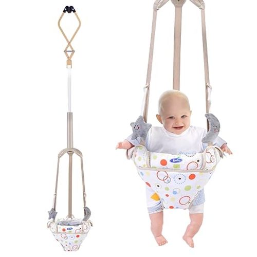 Doorway Jumper for Baby, Baby Jumper with Adjustable Strap, Baby Door Jumper for Indoor/Outdoor Play, Easy to Assemble & Store (Ideal Gift for 6-24 Months)