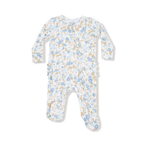 2 Way Zipper Ruffle Back Footie