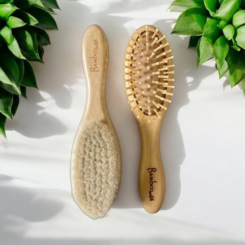 Bamboo Baby Hair Brush | Bundle