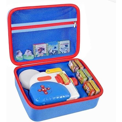 Case Compatible with Little Tikes for Story Dream Machine Books Starter Set, Toys Protective Container for Little Tikes for Storytime Audio Play Real for Littles Character Collection (Box Only), Blue