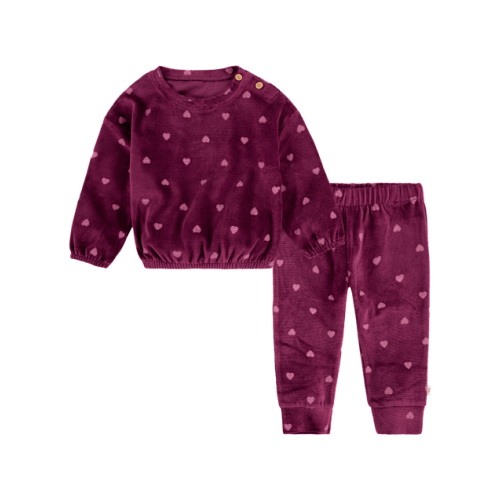 Baby Girls Huggies™ Heart 2-Piece Outfit Set - Purple