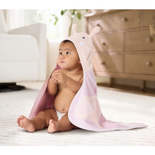Butterfly Plush Baby Hooded Towel