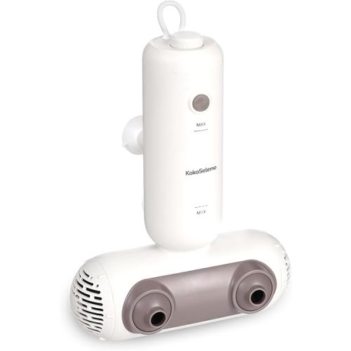 Bath Jets for Tub, Portable Bath Spa for Bathtub with Dual Hydro Jets, Bathtub Spa Machine Creates Soothing Bubbles for Daily Relax at Home Use (Brown)