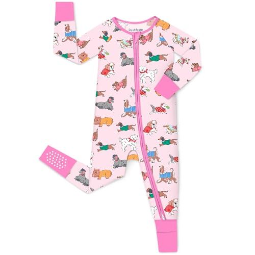 babee Reshinee Viscose Derived from Bamboo Baby Footie Pajamas Convertible Newborn Sleeper for Baby Girl Zipper Onesie 0-24M