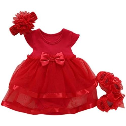 Niyage Baby Girls Clothes Dress Flowers Romper Sets Infant Tutu Bodysuit Party Outfits