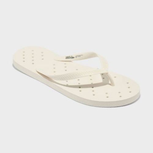 L Dorm Shower Flip Flops Ivory - Room Essentials™