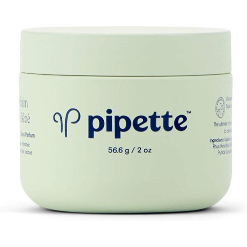 Pipette Baby Balm - Protects, Hydrates & Nourishes Sensitive Skin - Baby Essentials for Newborn with Renewable Plant-Derived Squalane, 2 oz