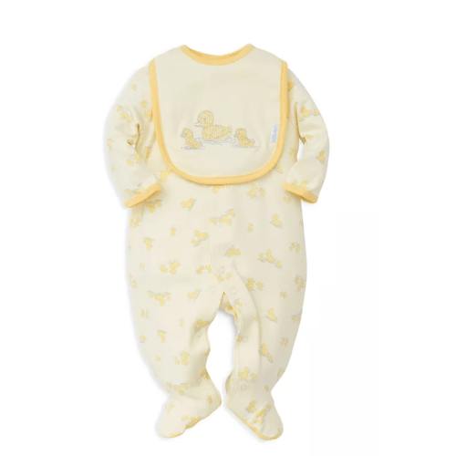 Unisex Little Ducks Footie & Bib Set - Baby