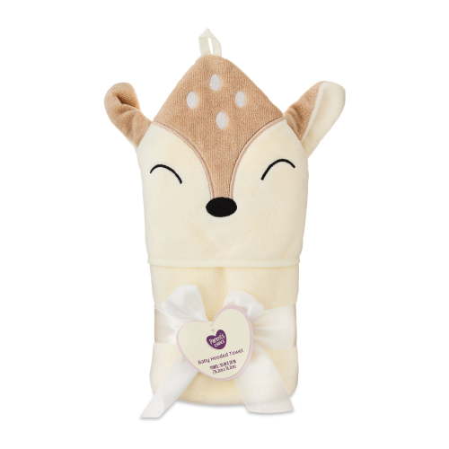 Parent's Choice Baby Hooded Towel, 100% Cotton, Deer Design, 30 in x 30 in
