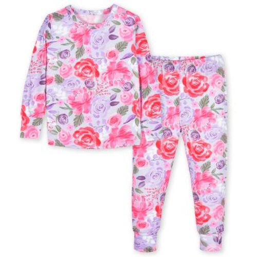Gerber Baby Girls' Snug Fit Pajama Set - Rainbow Sky - 12 Months - 2-piece