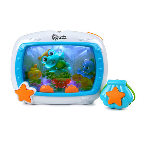 Baby Einstein Sea Dreams Soother Sound Machine w/ Remote for Newborns, Multicolor