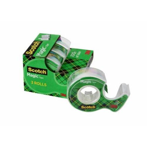 Scotch Magic Tape with Dispensers 3pk