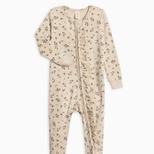 Neve Ruffle Zipper Footie