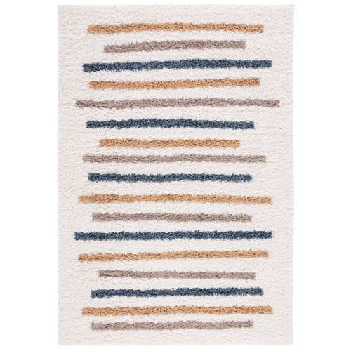 SAFAVIEH Calico Shag Haricleea Stripe 1.5-inch Thick Rug