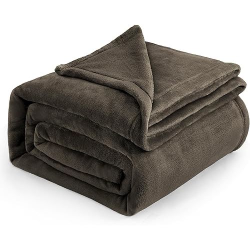 Bedsure GentleSoft Brown Fleece Blankets King Size - Bed Blanket Soft Lightweight Plush Cozy Fuzzy Luxury Microfiber, 108x90 inches
