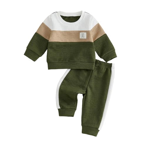 Toddler Baby Boy Winter Fall Outfits Gentleman Striped Outfit Pants Set | Soft rib knit keeps babies warm in fall winter. Gentleman collar, skin-friendly fabric for daily outings & family gatherings