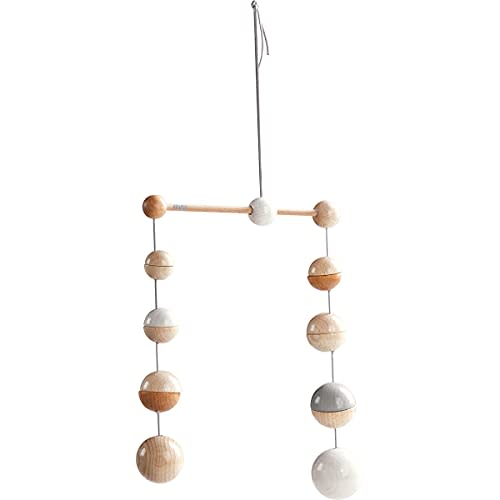 HABA Baby Mobile Dots - Natural Wooden Nursery Ceiling Decoration (Made in Germany)