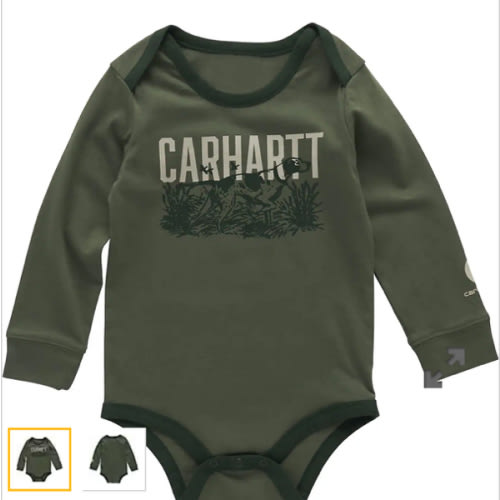 Boys' Long Sleeve Dog Bodysuit (Baby) | Sale Clothing & Gear | Carhartt