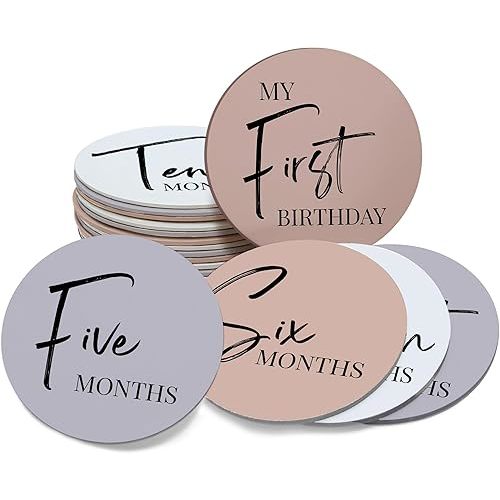 Tiny Trees® Baby Monthly Milestones, Monthly Milestone Signs, Baby Announcement, Baby Age Milestone Keepsakes and Photo Props