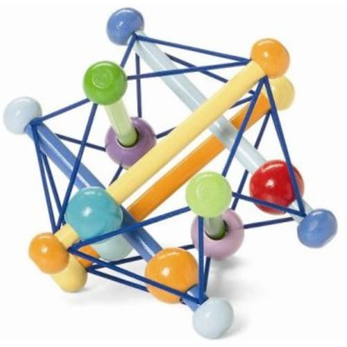 Manhattan Toy Skwish Color Burst Rattle and Teether Grasping Activity Toy