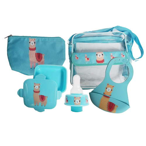 Refresh-A-Baby Feeding Essentials Kit for Feeding on The go Includes: Universal Bottle Top Adaptor Resealable Container Silicone Bib Clear Travel Bag & Gift Set