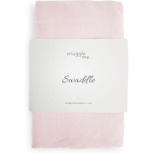 snuggle me Swaddle | Organic Cotton Swaddle Blanket, Soft Stretch, 47 x 47 inches (Petal)