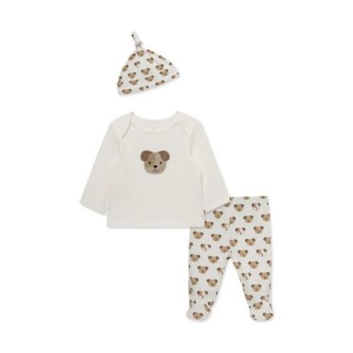 Baby Boys Puppy Shirt and Pants Set with Hat