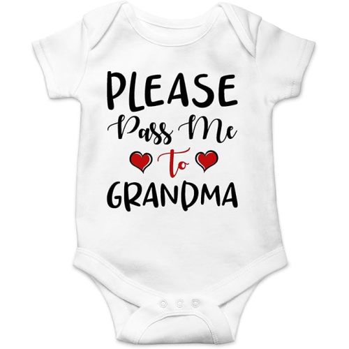 CBTwear Please Pass Me to Grandma - Funny Soon to Be Grandma - Cute Infant One-Piece Baby Bodysuit