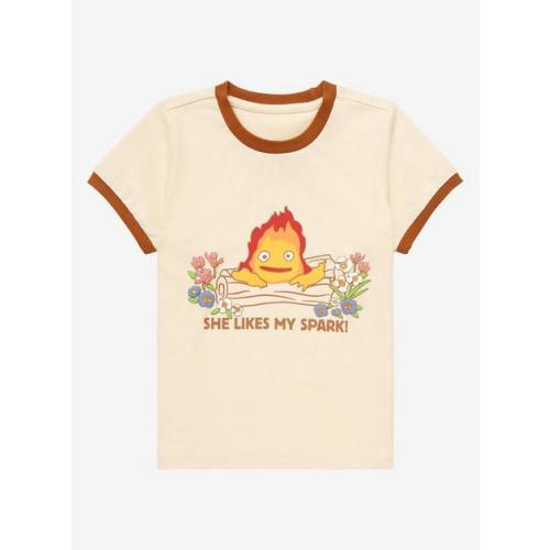 Studio Ghibli Howl's Moving Castle Calcifer Spark Toddler Ringer T-Shirt - BoxLunch Exclusive!